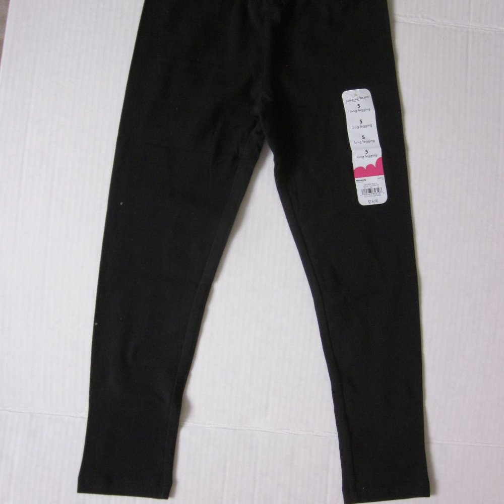 Girls Black Long Leggings - Jumping Beans